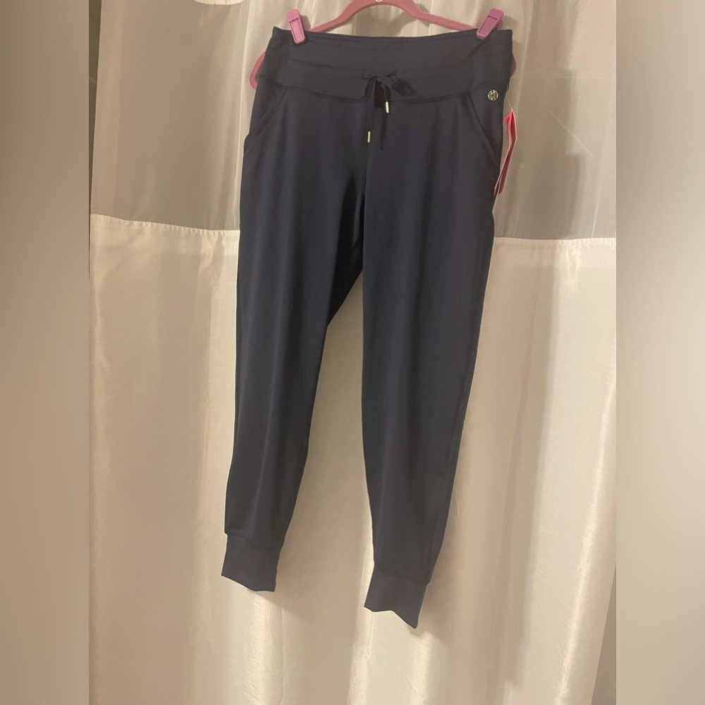 NWT Lilly Pulitzer Luxetic Navy Joggers
